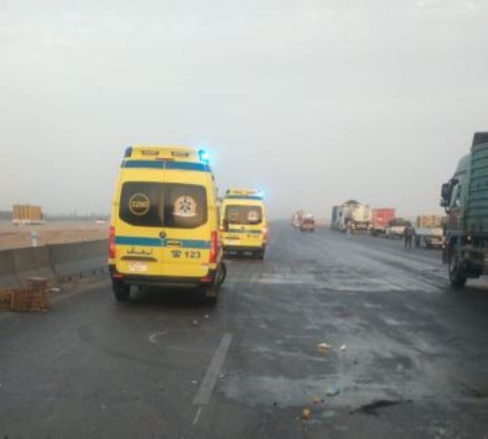 مصر.. 20 مصابًا جراء حادث تصادم مروع بطريق الضبعة الصحراوي