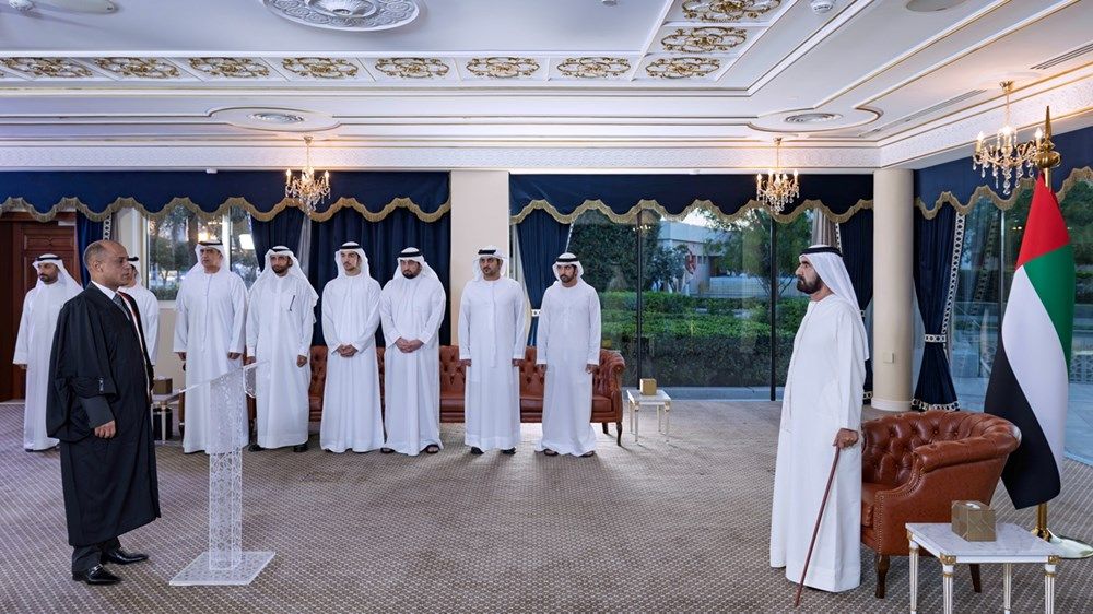 أمام محمد بن راشد.. 34 قاضياً جديداً في محاكم دبي يؤدون اليمين القانونية