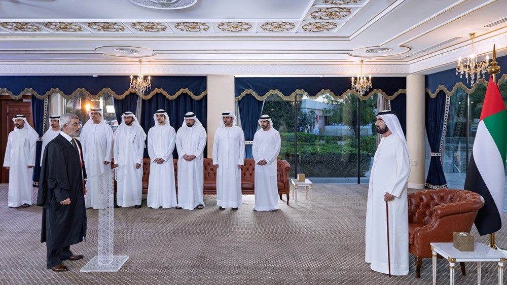 أمام محمد بن راشد.. 34 قاضياً جديداً في محاكم دبي يؤدون اليمين القانونية