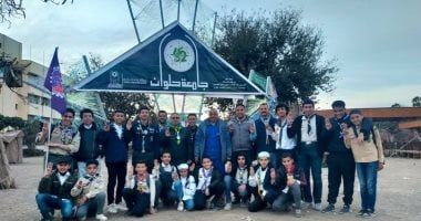 كشافة شباب حلوان يزور المهرجان الكشفى الـ45 والإرشادى الـ32 بجامعة حلوان