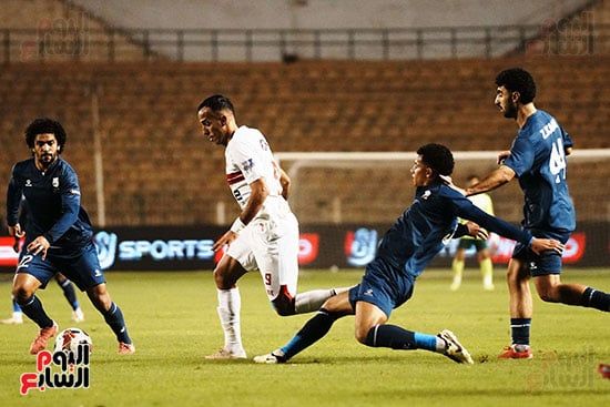 إنبي ضد الزمالك.. التعادل السلبى يحسم الشوط الأول وإصابة الجفالى فى أول ظهور.. صور