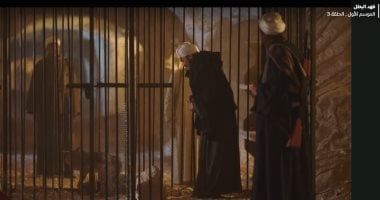 فهد البطل الحلقة الثالثة.. أحمد عبد العزيز فى مشهد مع الذئاب