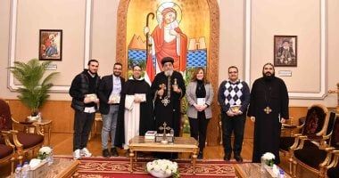 البابا تواضروس الثانى يستقبل رئيس معهد الدراسات الشرقية فى العباسية