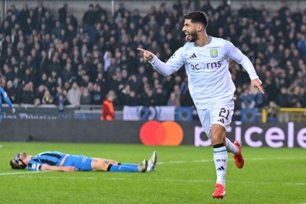 دوري أبطال أوروبا:أستون فيلا يضع قدما في ربع النهائي بعودته فائزا على كلوب بروج