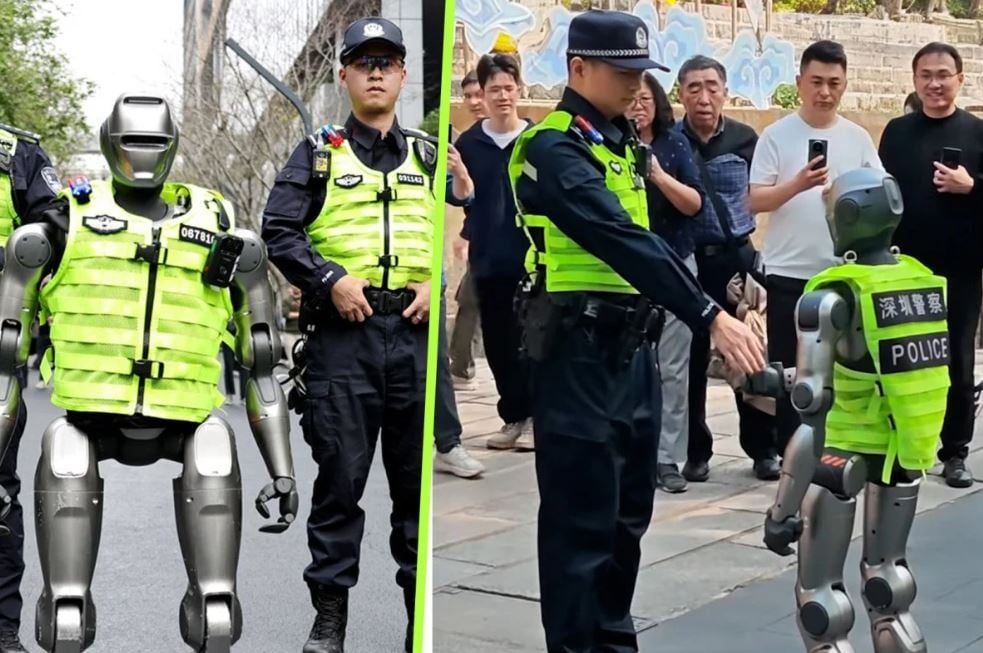 تكنولوجيا: أفلام خيال علمى.. روبوت يقوم بدوريات فى الشوارع ويجذب انتباه الصينيين