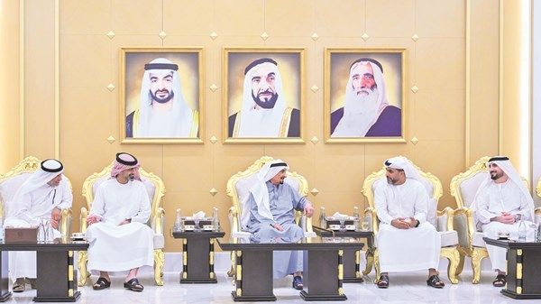 الحكام يستقبلون المهنئين بشهر رمضان المبارك