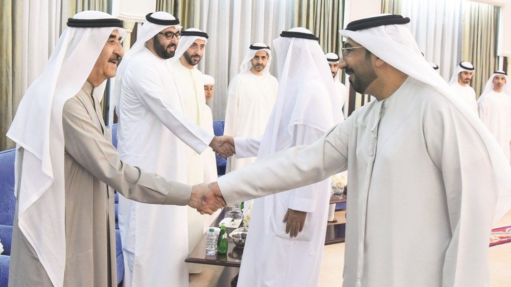 الحكام يستقبلون المهنئين بشهر رمضان المبارك