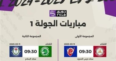 رابطة الأندية تعلن مواعيد مباريات الدور الثانى للدورى