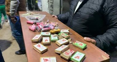 محافظة الجيزة تضبط 2000 وحدة ألعاب نارية متنوعة فى أوسيم