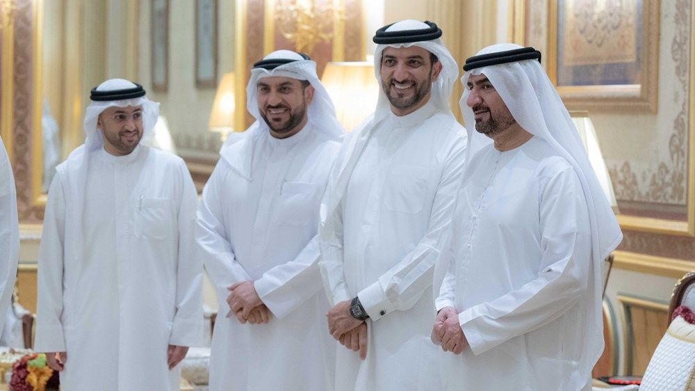 حاكم الشارقة يتقبل تهاني ولي عهد رأس الخيمة والمهنئين بمناسبة شهر رمضان