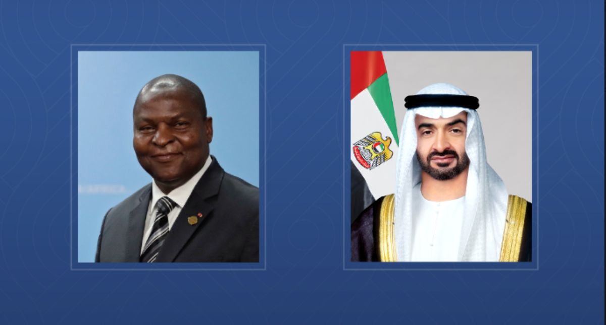 الخليج اليوم .. محمد بن زايد يبحث مع رئيس أفريقيا الوسطى علاقات التعاون بين البلدين
