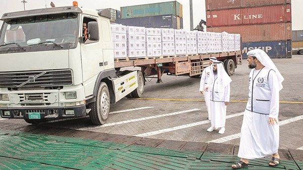 بتوجيهات حميد النعيمي.. عجمان تواصل دعم غزة بـ410 أطنان من المساعدات في رمضان