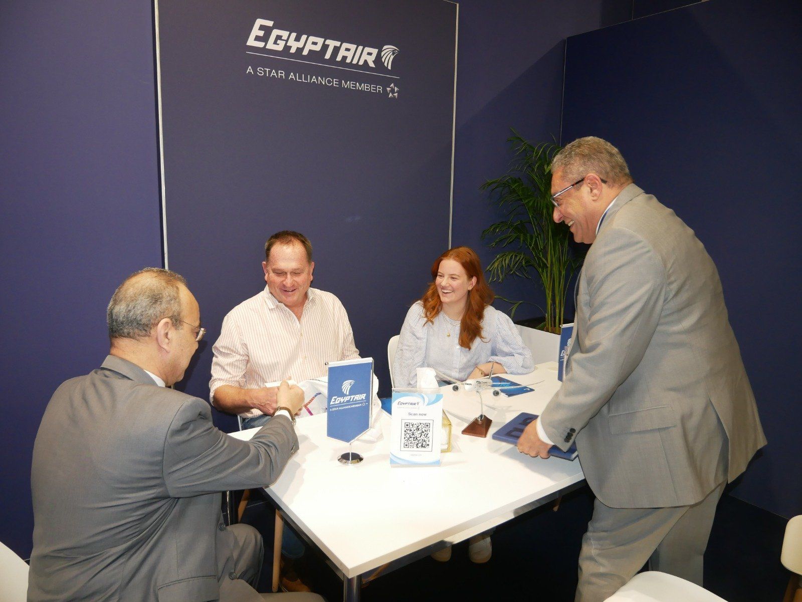 مصر للطيران تواصل اجتماعاتها في بورصة برلين للسياحة والسفر ITB