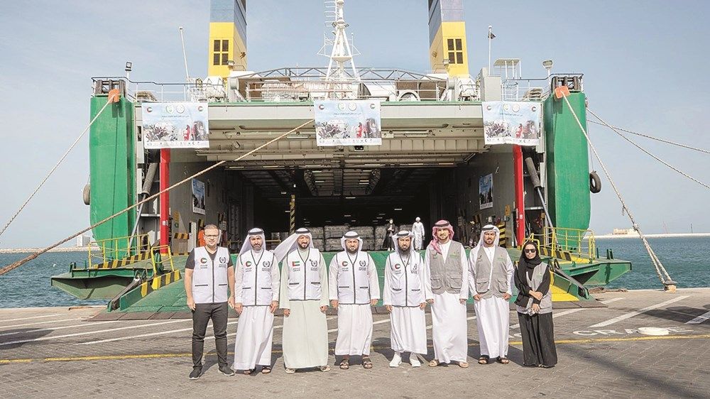 بتوجيهات حميد النعيمي.. عجمان تواصل دعم غزة بـ410 أطنان من المساعدات في رمضان