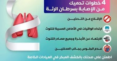 وزارة الصحة تكشف 4 خطوات للحماية من سرطان الرئة