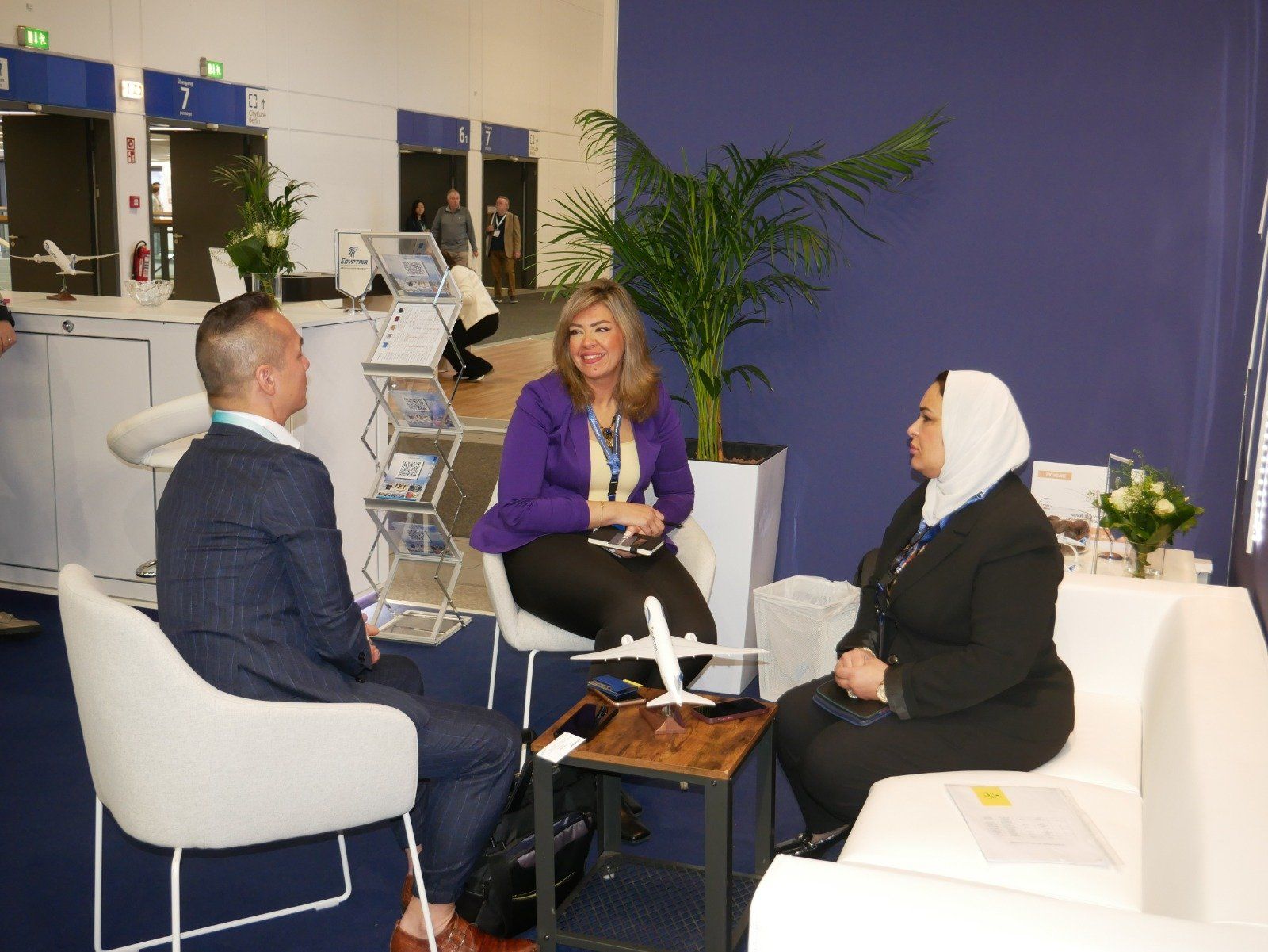 مصر للطيران تواصل اجتماعاتها في بورصة برلين للسياحة والسفر ITB