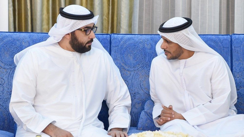 حاكم أم القيوين يستقبل المهنئين بشهر رمضان