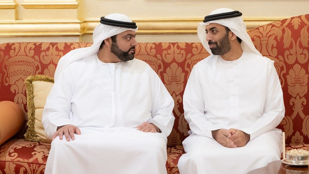حمد الشرقي يستقبل ولي عهد رأس الخيمة والمهنئين بشهر رمضان بحضور ولي عهد الفجيرة