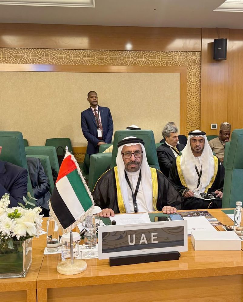 الامارات | المرر يترأس وفد الإمارات إلى الاجتماع الوزاري الاستثنائي لمنظمة التعاون الإسلامي بجدة