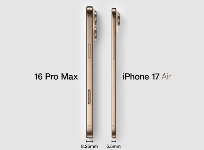 تكنولوجيا: iPhone 17 Air قد يتفوق على Galaxy S25 Edge كأنحف هاتف ذكي في العالم