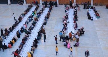 مؤسسة الجود عضو التحالف الوطني تنظم مأدبة إفطار بجامع عمرو بن العاص