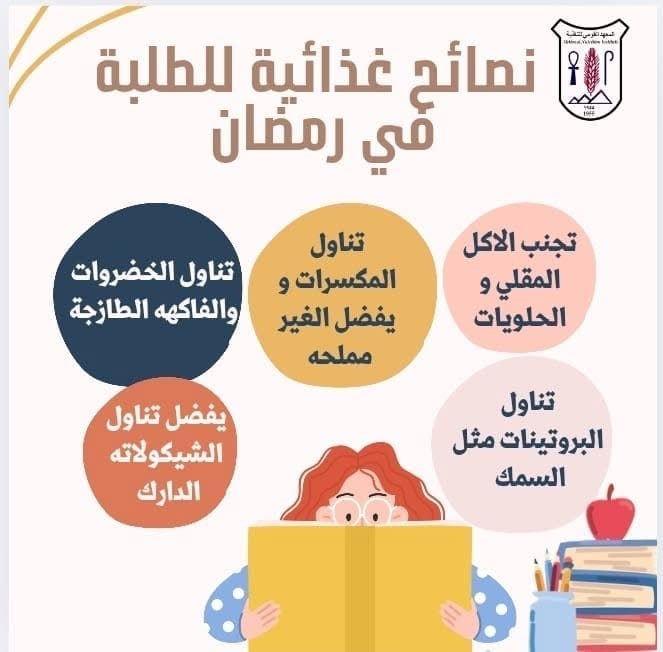 معهد التغذية يكشف عن نصائح مهمة للطلاب فى شهر رمضان.. اعرف التفاصيل