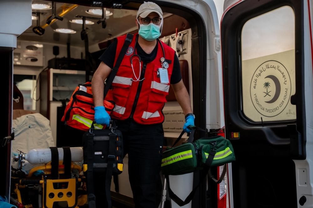 الهلال الأحمر بالمدينة المنورة يباشر 4009 بلاغات في رمضان