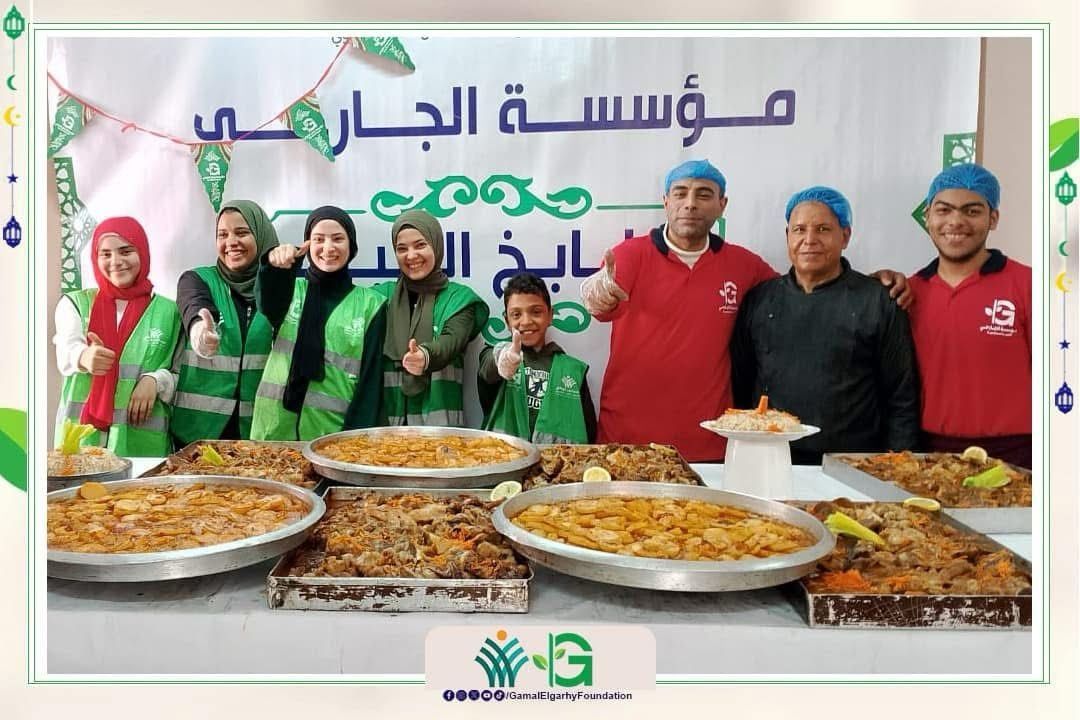 مؤسسة الجارحى عضو التحالف الوطني يواصل مبادرة مطابخ الخير في اليوم الثامن من رمضان