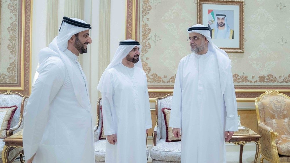 حاكم الشارقة يواصل استقبال المهنئين بشهر رمضان