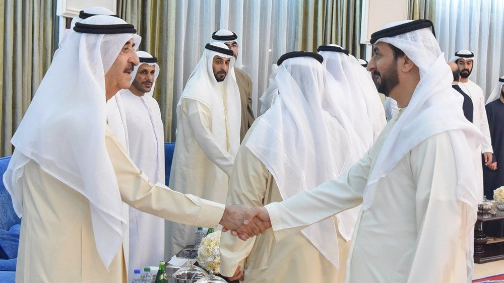 الحكام يستقبلون المهنئين بشهر رمضان المبارك