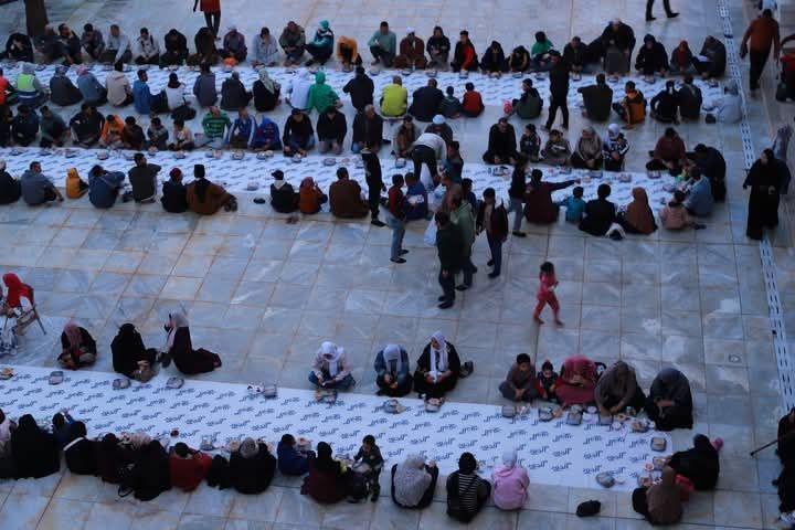 مؤسسة الجود عضو التحالف الوطني تنظم مأدبة إفطار بجامع عمرو بن العاص