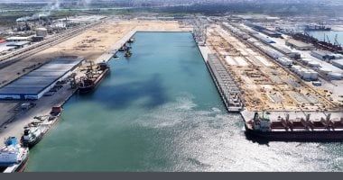 شاهد أحدث تصوير لمحطة حاويات تحيا مصر 1 بميناء دمياط