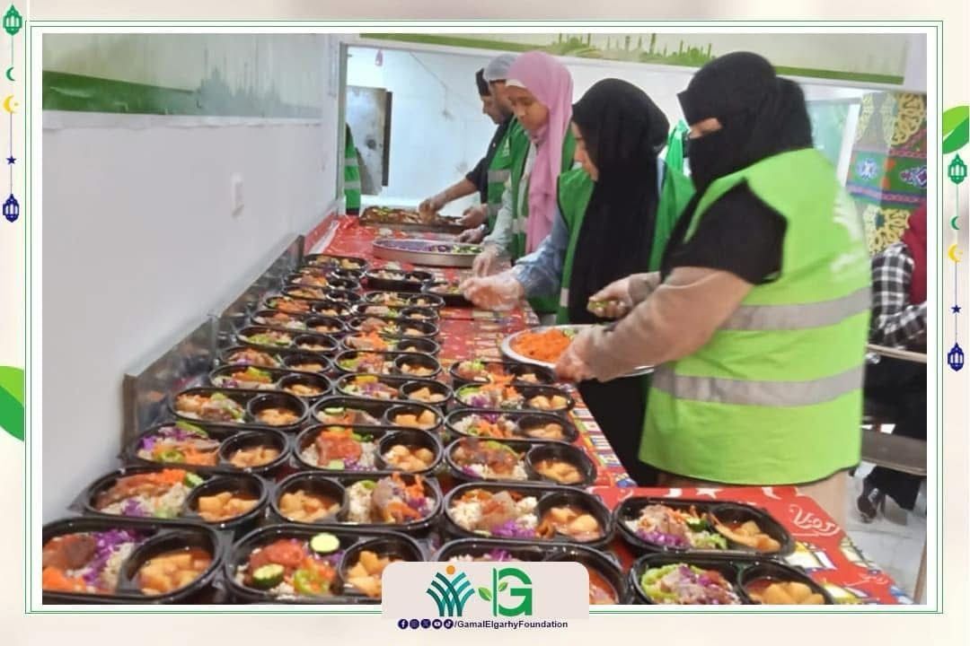 مؤسسة الجارحى عضو التحالف الوطني يواصل مبادرة مطابخ الخير في اليوم الثامن من رمضان