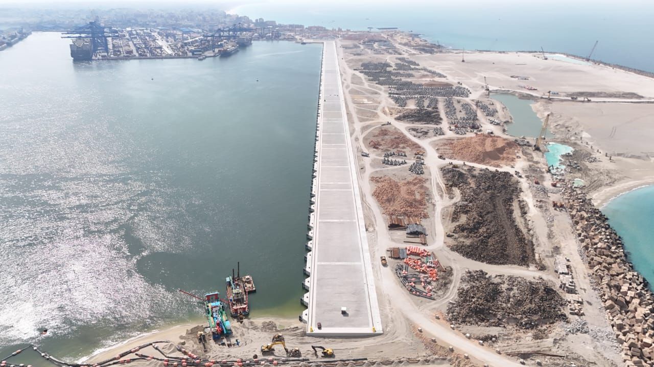 شاهد أحدث تصوير جوى لمشروع إنشاء محطة تحيا مصر 2 متعددة الأغراض.. صور