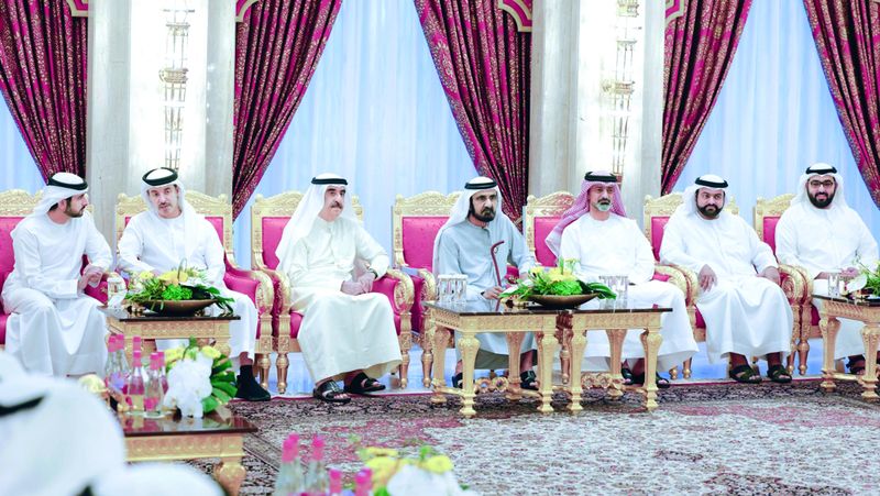 الامارات | محمد بن راشد يستقبل حاكم أم القيوين ويتبادلان التهاني بشهر رمضان