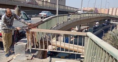 محافظ الجيزة: أعمال إصلاحات عاجلة بكوبري روض الفرج الساحل