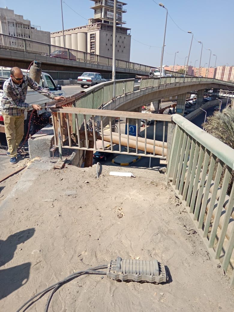 محافظ الجيزة: أعمال إصلاحات عاجلة بكوبري روض الفرج الساحل