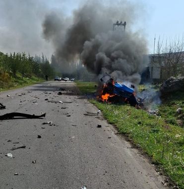 مسيرة إسرائيلية تقصف سيارة فى وادى نهر الزهرانى جنوبى لبنان