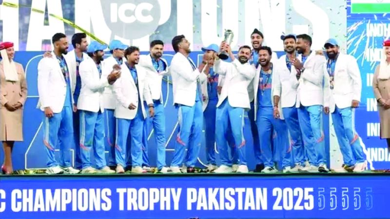 الامارات | دبي تُتوّج الهند بكأس الأبطال للكريكيت