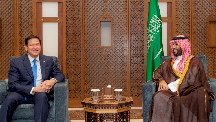 محمد بن سلمان وروبيو بحثا استقرار سوريا وإعمار غزة