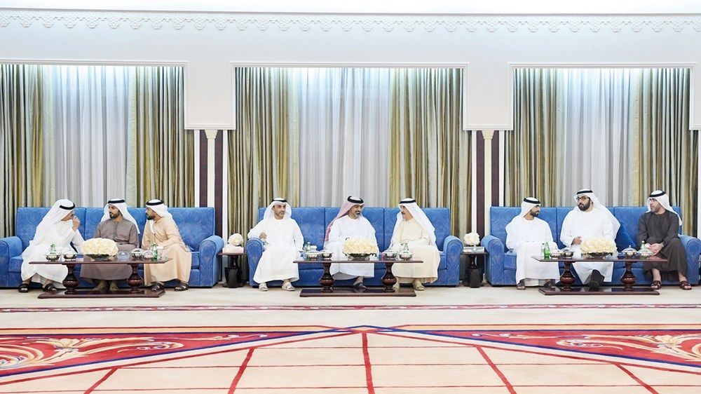 الحكام يستقبلون المهنئين بشهر رمضان المبارك