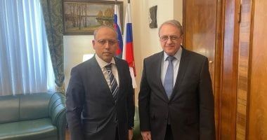 سفير مصر يستعرض مع بوجدانوف نتائج القمة العربية وخطة إعمار غزة