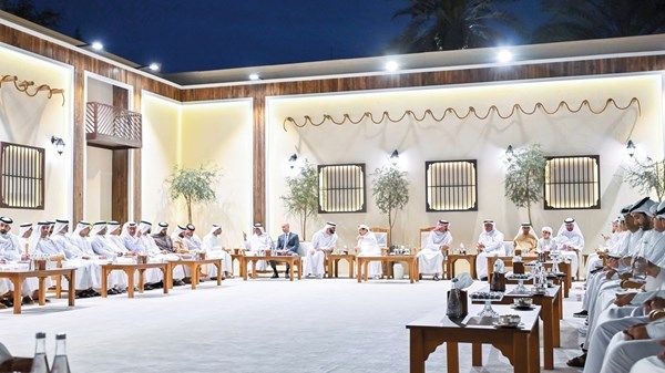 الحكام يستقبلون المهنئين بشهر رمضان المبارك