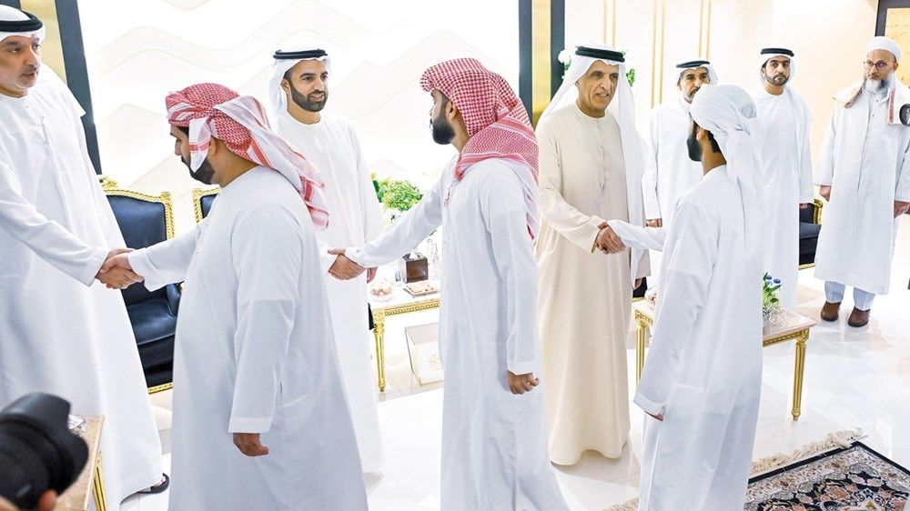 الحكام يستقبلون المهنئين بشهر رمضان المبارك