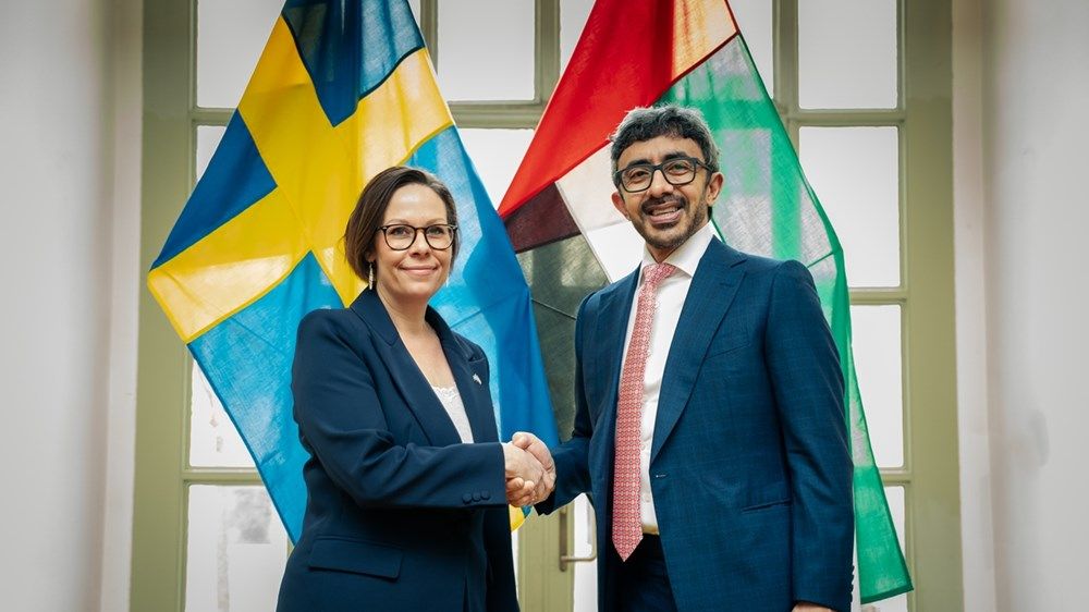 عبدالله بن زايد ووزيرة خارجية السويد يوقعان مذكرة تفاهم بين البلدين