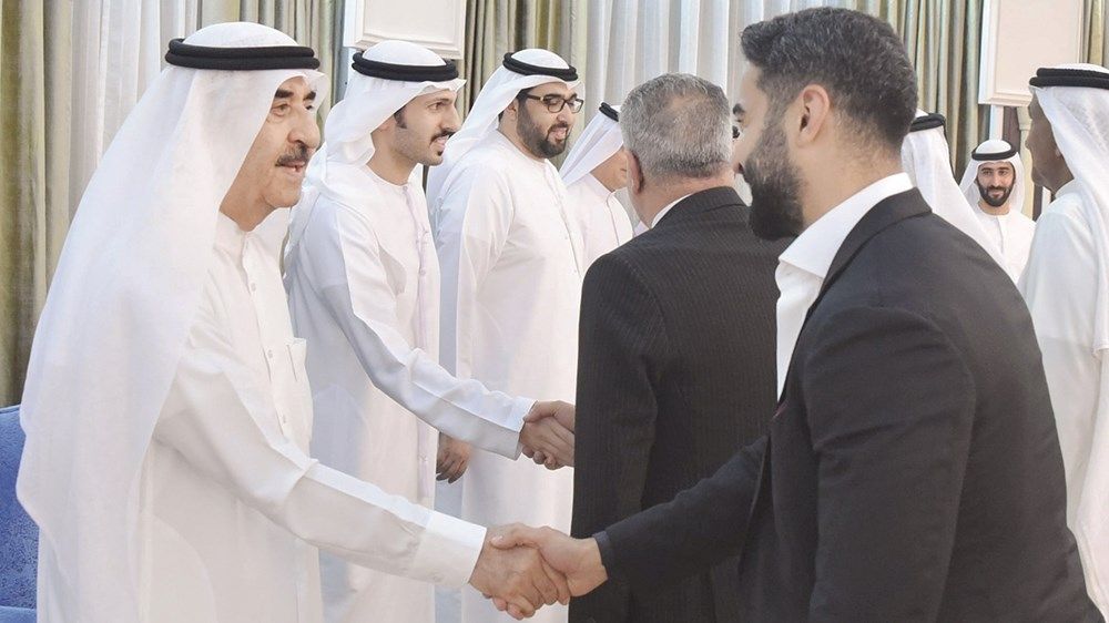 الحكام يستقبلون المهنئين بشهر رمضان المبارك