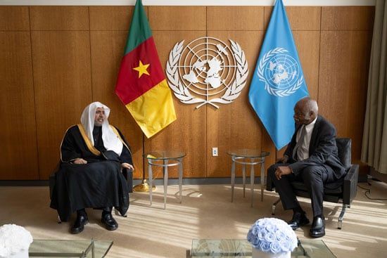 د. العيسى يلقى كلمة العالم الإسلامي فى الجمعية العامة للأمم المتحدة