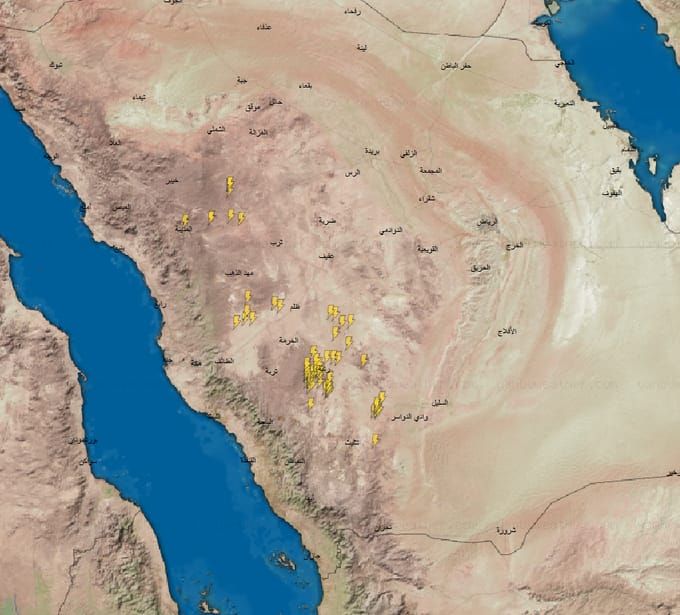 الحصيني: سحب رعدية ممطرة على عدة مناطق