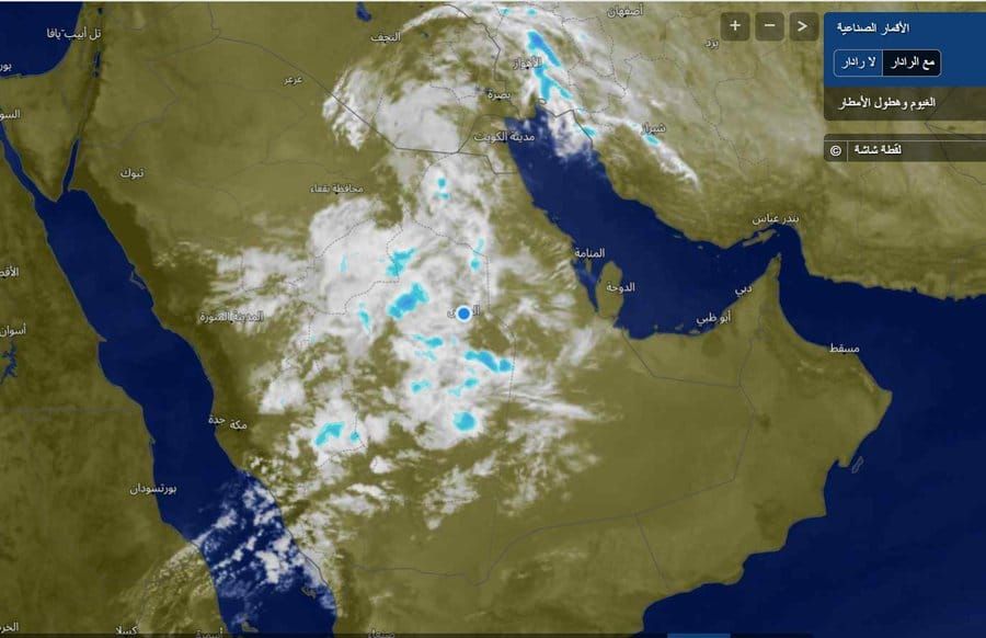 الحصيني: سحب رعدية ممطرة على عدة مناطق