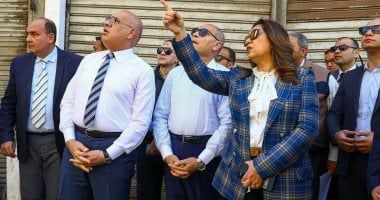 وزيرة التنمية المحلية ومحافظ القاهرة يتفقدان المرحلة الأولى من تطوير سوق العتبة